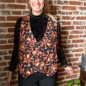 Vintage Christmas Bells Holiday Vest